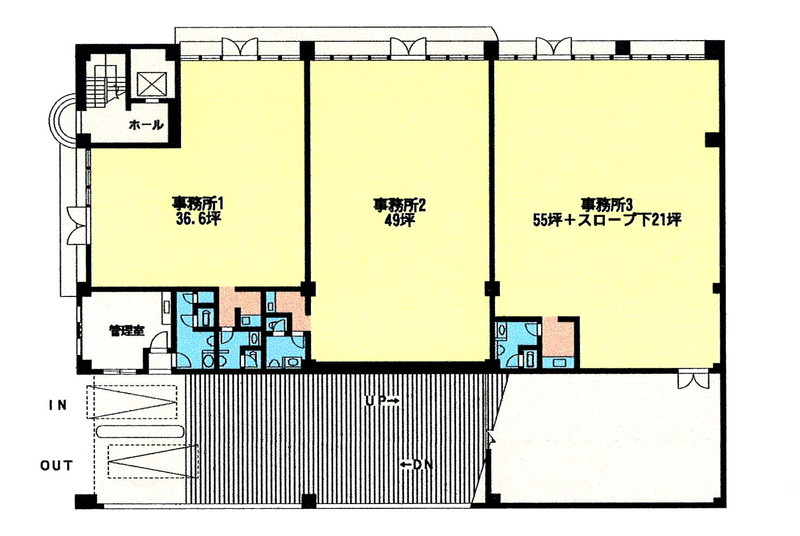 サンシティパーキングビル 福岡市博多区比恵町17 7の貸事務所 76坪 B 1 オフィスネットワーク