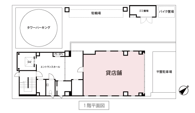GSI博多駅東ビル平面図1階