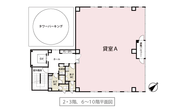 GSI博多駅東ビル平面図2・３、4-10階