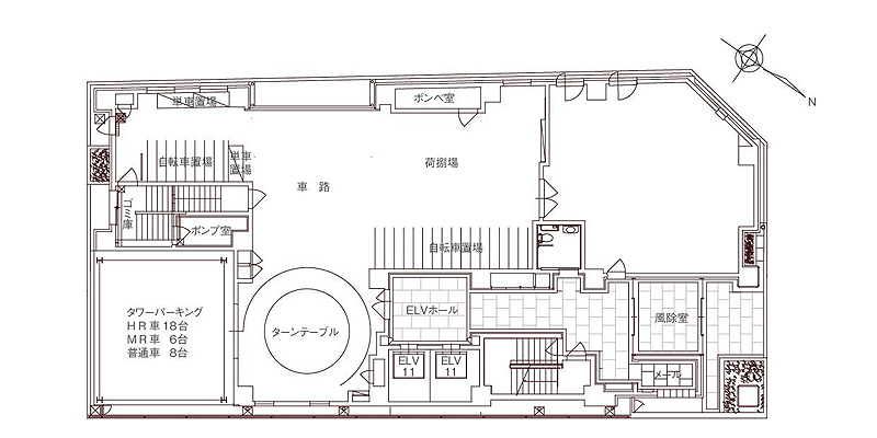 博多駅前C-9ビル平面図1