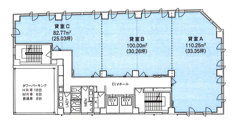 博多駅前C-9ビル平面図3