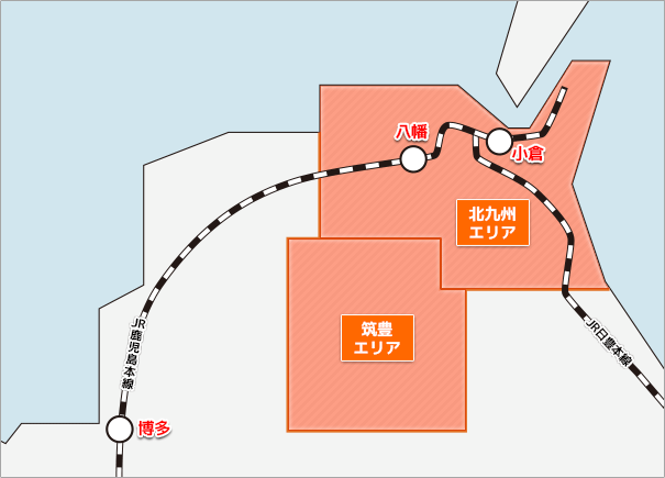 北九州・筑豊詳細エリアマップ