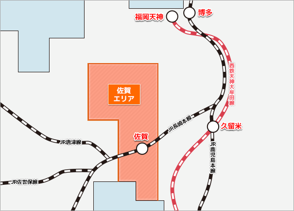 佐賀詳細エリアマップ