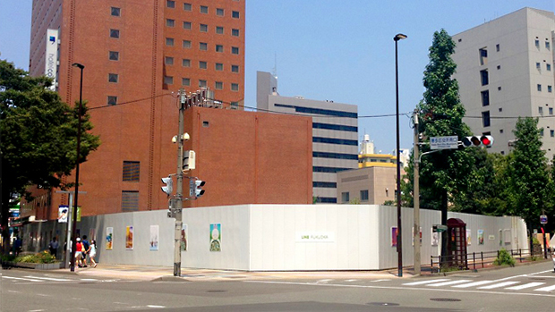 「チサンホテル博多」解体後、LINE福岡自社ビルの建設を予定していた
